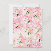 Frühlingsblüten Blumendusche Einladung (Rückseite)