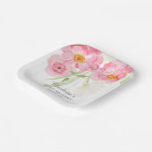 Frühlingsblüten Blumendusche Teller (Gewinkelt)