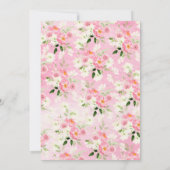 Frühlingsblüten Blütendusche Einladung (Rückseite)