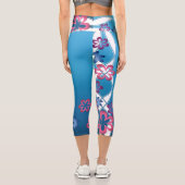 Frühlingsblüten Capri Leggings (Rückseite)