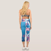 Frühlingsblüten Capri Leggings (Rückseite)
