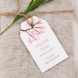 Frühlingsblüten der ersten Geburtstagsfeier Niedli Geschenkanhänger