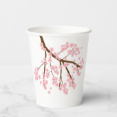 Frühlingsblüten der ersten Geburtstagsfeier Niedli Pappbecher (Rückseite)