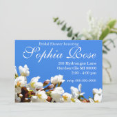 Frühlingsblüten Einladung (Stehend Vorderseite)