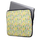 Frühlingsblüten-Explosion-Muster Laptopschutzhülle (Vorderseite Links)