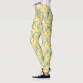 Frühlingsblüten-Explosion-Muster Leggings (Links)