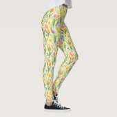 Frühlingsblüten-Explosion-Muster Leggings (Rechts)