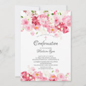 Frühlingsblüten florale Bestätigung Einladung (Vorderseite)