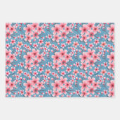 Frühlingsblüten geschenkpapier set (Vorderseite)