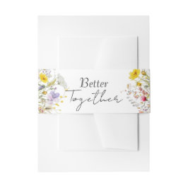 Frühlingsblüten-Hochzeit Einladungsbanderole