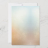 Frühlingsblüten Hochzeitsessen Probe Einladung (Rückseite)