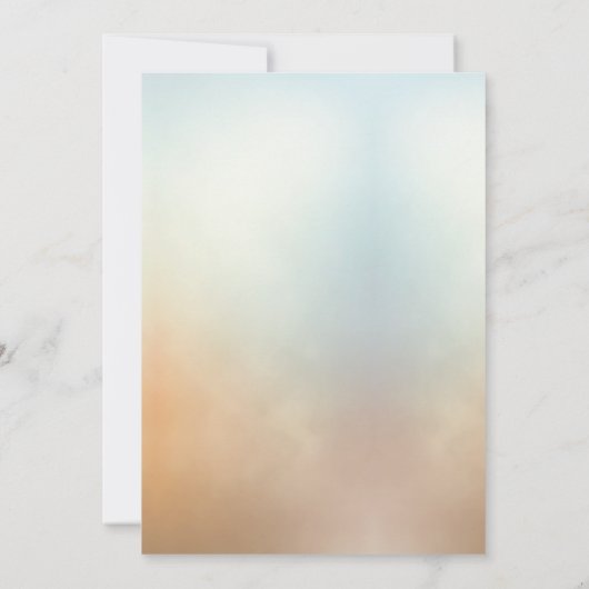 Frühlingsblüten Hochzeitsessen Probe Einladung (Rückseite)