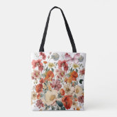 Frühlingsblüten im Blut mit Schmetterlingen Tasche (Rückseite)