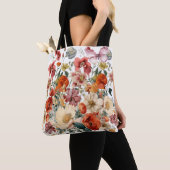 Frühlingsblüten im Blut mit Schmetterlingen Tasche (Von Nahem)