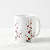 Frühlingsblüten in ruhiger Blüte Kronblätter flüst Kaffeetasse (VorderseiteRechts)