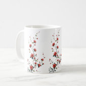 Frühlingsblüten in ruhiger Blüte Kronblätter flüst Kaffeetasse (Vorderseite Links)
