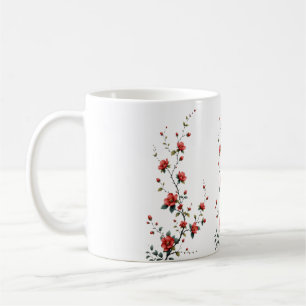 Frühlingsblüten in ruhiger Blüte Kronblätter flüst Kaffeetasse