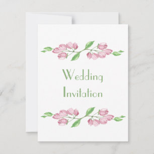 Frühlingsblüten-Kirschblüten-Hochzeitseinladung Einladung