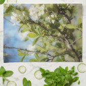 Frühlingsblüten Kunst Küchenhandtuch Geschirrtuch (Gefaltet)