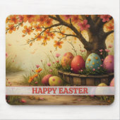 Frühlingsblüten-Magie mit Oster-Ei-Pracht Mousepad (Vorne)