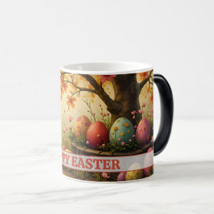 Frühlingsblüten-Magie mit Oster-Ei-Pracht Verwandlungstasse