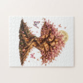 Frühlingsblüten-Mondbaum-Puzzle Puzzle (Horizontal)