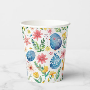 Frühlingsblüten Ostern 3 Pappbecher