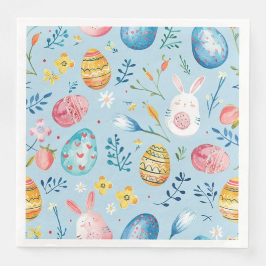 Frühlingsblüten Ostern 4 Serviette (Vorderseite)