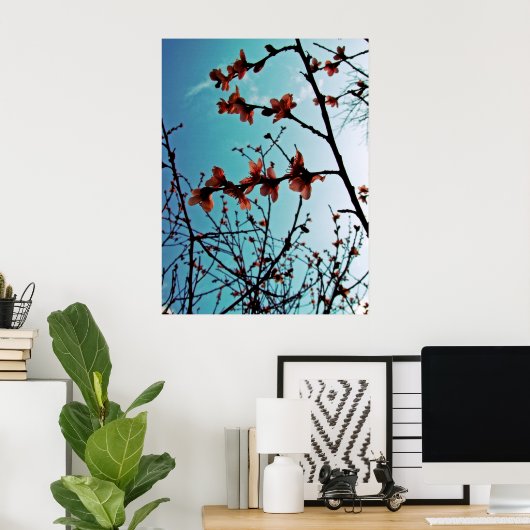 Frühlingsblüten Poster (Heimbüro)