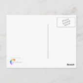 Frühlingsblüten Postkarte (Rückseite)