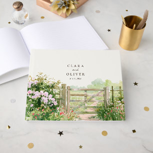 Frühlingsblüten Provence Landstraße Hochzeit Gästebuch
