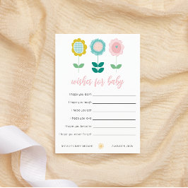 Frühlingsblüten Rosa Schmetterling Wünsche für Bab Mitteilungskarte