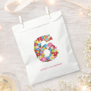 Frühlingsblüten Sechste Geburtstagsparty Gefallen  Geschenktütchen