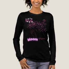 Frühlingsblüten-T-Shirt | Wasserfarbe Rosa Fraueng Tri-Blend Shirt