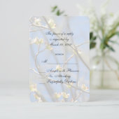 Frühlingsblüten UAWG RSVP Karte (Stehend Vorderseite)