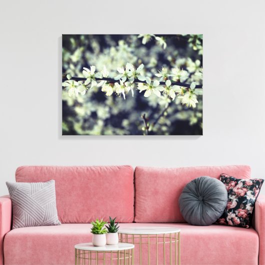 Frühlingsblüten überwölbte Leinwand (Insitu (Wohnzimmer))
