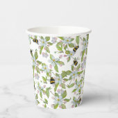 Frühlingsblüten und Hummeln Pappbecher (Links)