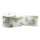 Frühlingsblüten und Hummeln Satinband (Spule)