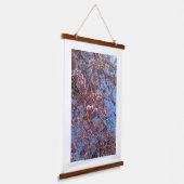 Frühlingsblüten Wandteppich Mit Holzrahmen (Gewinkelt)