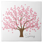 Frühlingsblütenbaum Fliese (Vorderseite)