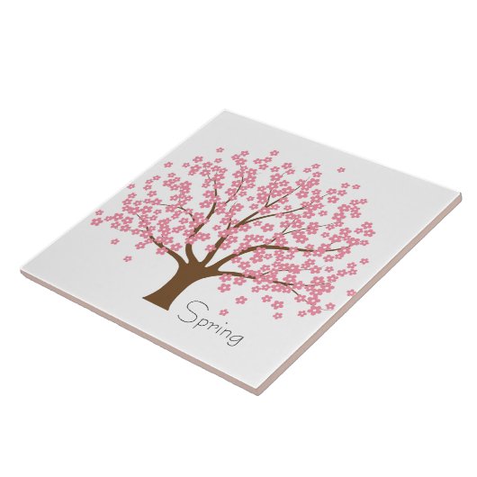 Frühlingsblütenbaum Fliese (Seite)