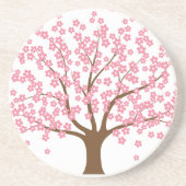 Frühlingsblütenbaum Sandstein Untersetzer (Vorne)