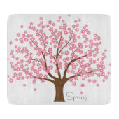 Frühlingsblütenbaum Schneidebrett (Vorderseite)
