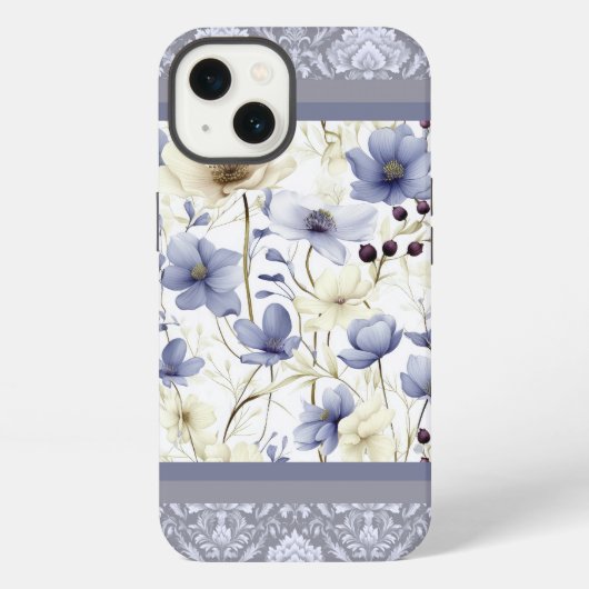 Frühlingsblütendesign iPhone Hülle (Rückseite)