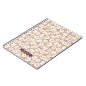 Frühlingsblütenduft | Brown Personalisiert Notizblock (Linke Seite)