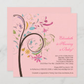 Frühlingsblütendusche Einladung (Vorne/Hinten)