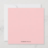 Frühlingsblütendusche Einladung (Rückseite)