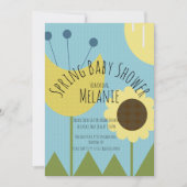 Frühlingsblütendusche Einladung (Vorderseite)