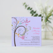 Frühlingsblütendusche Einladung (Stehend Vorderseite)