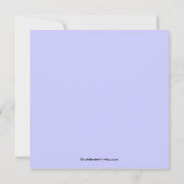 Frühlingsblütendusche Einladung (Rückseite)